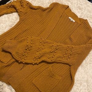 Madewell cardigan with ballon sleeves